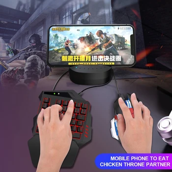 

V500 35 Keys RGB Left Hand Gaming Keyboard Analog Controller Input One-Handed