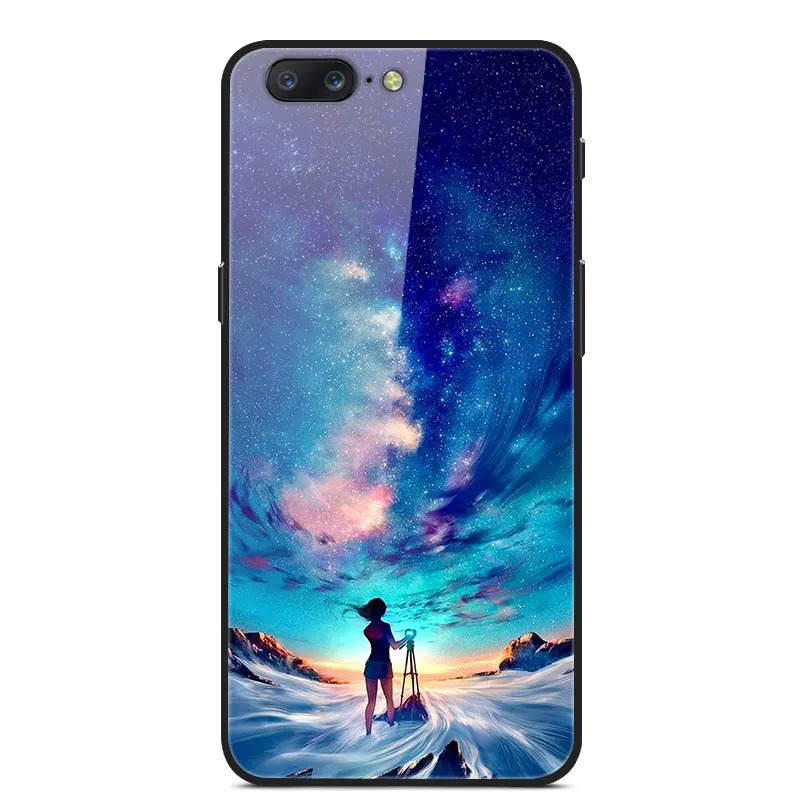 Для Oneplus 5 5 T чехол из закаленного стекла жесткий чехол для телефона для Oneplus 7 Pro TPU бампер чехол s для One plus 5 T 7 Pro Coque