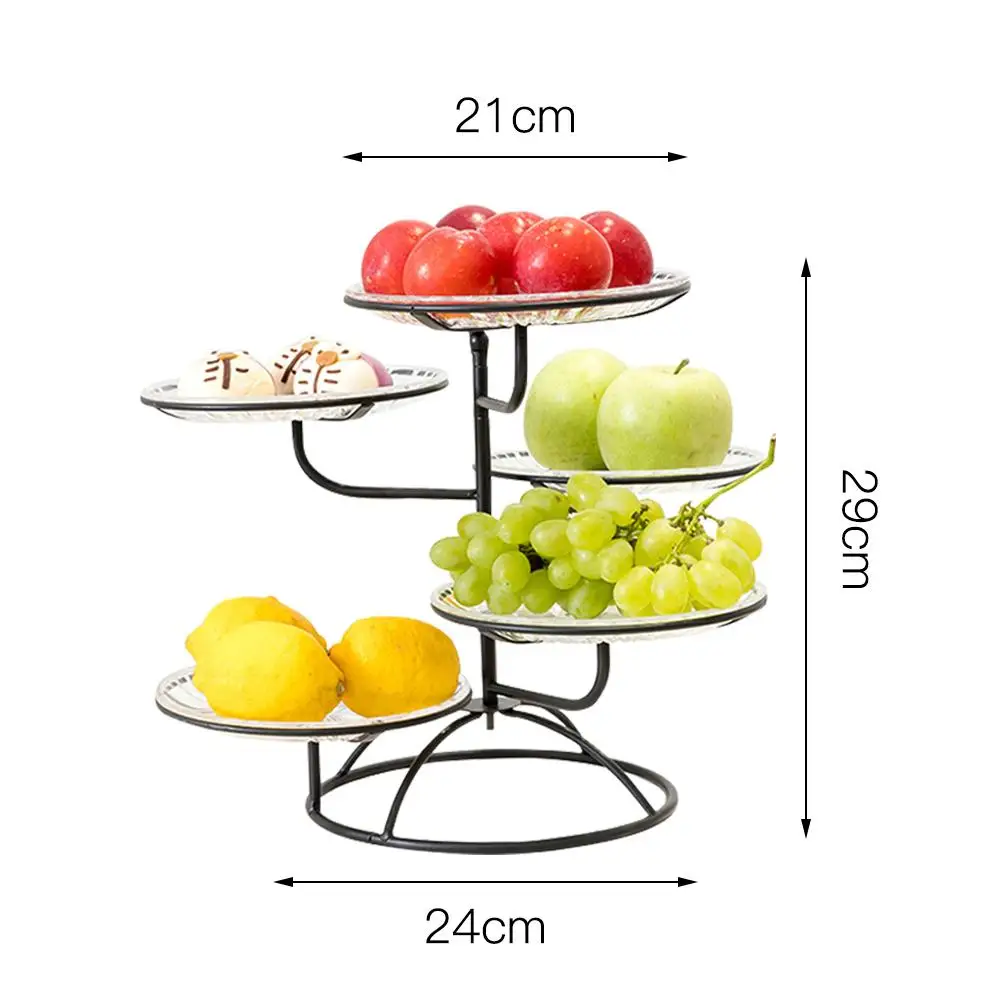 Многослойный лоток для фруктов пятислойный акриловый хранения фруктовая чаша