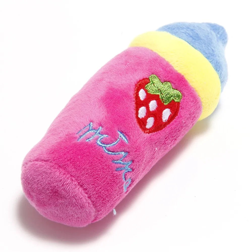 Pet Squeaky Chewing Toys Bite-Resistant Soft Plush Stuffed Sound Cat Dog Chewing Toy for Pet Trainging Playing Pet Products