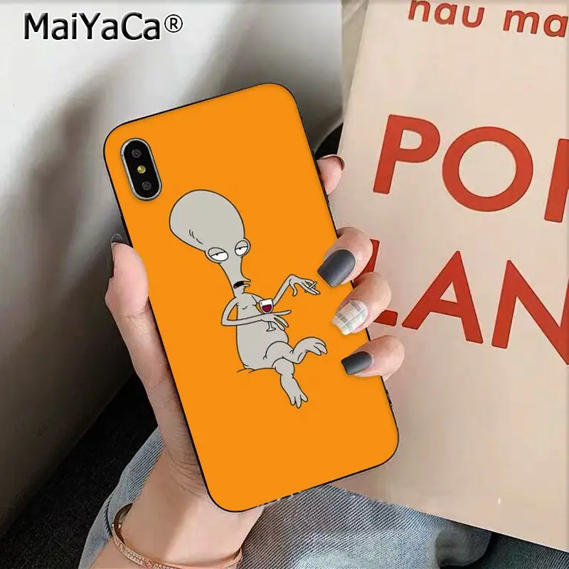 MaiYaCa Забавный мультяшный Американский папа инопланетянин DIY Окрашенные красивые чехлы для телефонов Apple iphone 11 pro 8 7 66S Plus X XS MAX 5s SE XR - Цвет: A8