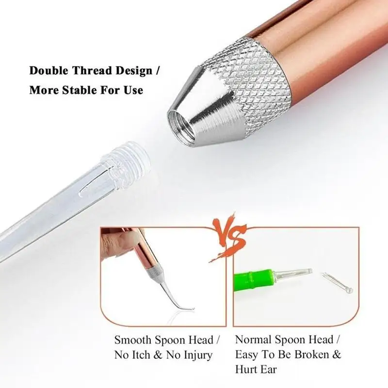 Очищающий очиститель pick er Ear pick светодиодный свет ушной палочки чистый воск Curette наборы инструментов