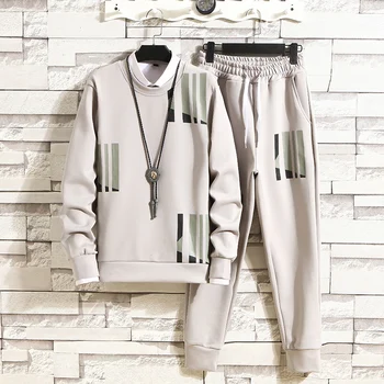 

Large Size Tracksuit Men Set Letter Sportswear Sweatsuit Male Sweat Track Suit Jacket Hoodie with Pants Mens Sporting Suits