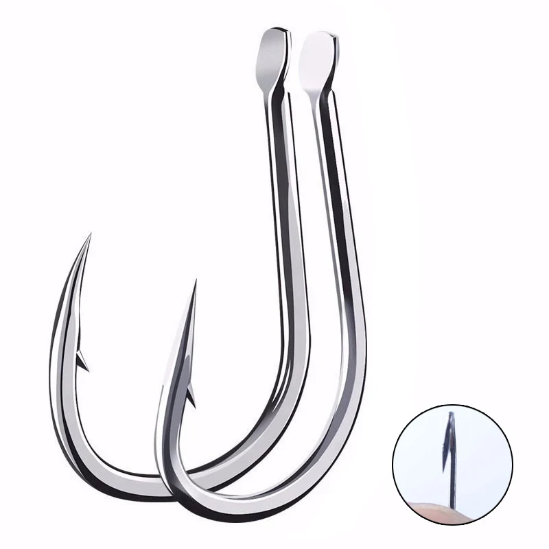 20PCS/lot 1-13# High carbon steel Izu Crooked Barbed Fishhook Black Flat carp fishing hooks set Accessories tool tackle