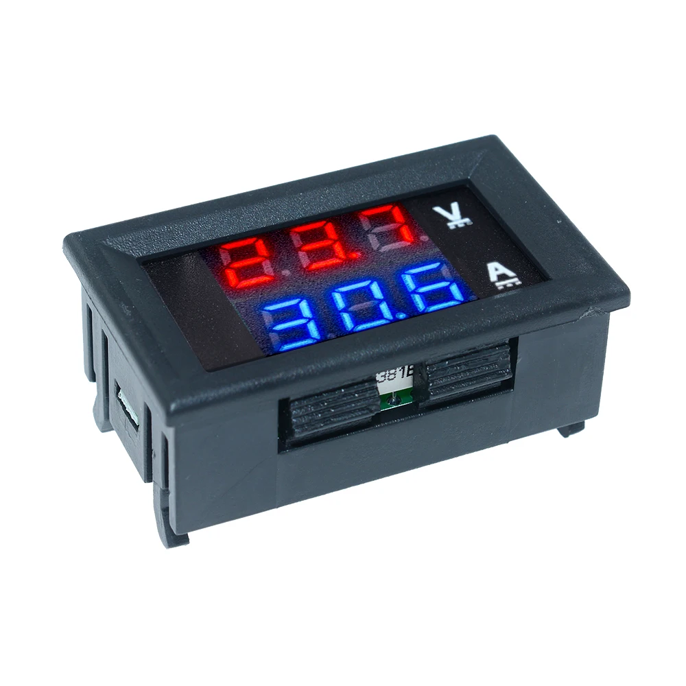 Mini 5 Wires Digital 0.28'' DC 0-100V 10A Voltmeter Ammeter Volt Amp Voltage Current Meter Tester Panel Dual LED Display