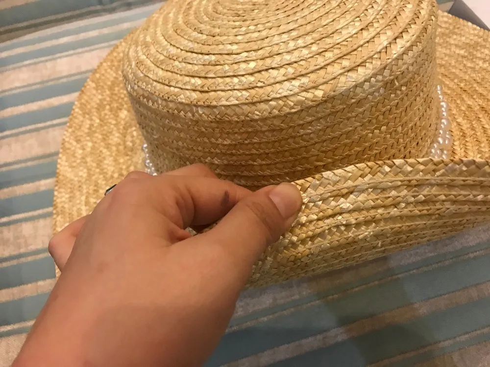 01910-ручная работа жемчужная лента соломенная дамская шляпа Fedora женская панама джазовая, шляпа