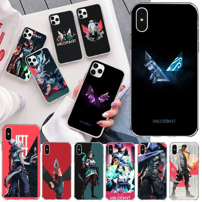 Мягкий чехол Valorant для iPhone 11 pro XS MAX 8 7 6 6S Plus X 5S SE 2020 XR | Мобильные телефоны и