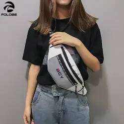 2019 Новая модная нейтральная уличная холщовая сумка-мессенджер на молнии, спортивная сумка на грудь, поясная сумка для девочек-подростков