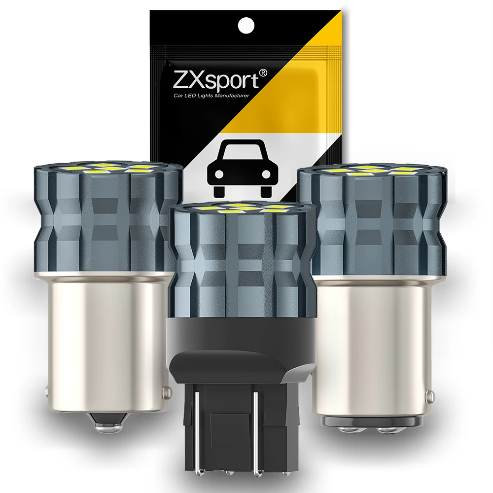 2Pcs P21W 1156 BA15S Canbus LED DRL Car Daytime Running Lights For Kia Stonic Picanto MK2 JA