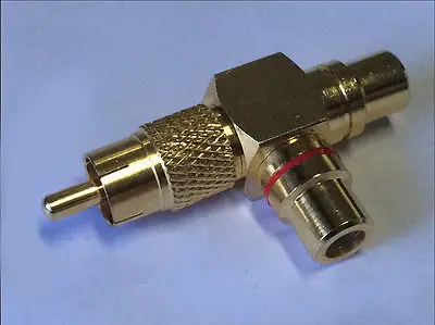 DHL/EMS 50PCS Gold Plating RCA Male to 2 RCA Female plug for CCTV surveillance video-A8 - 4.00019E+12  DHL/EMS 50PCS Gold Plating RCA Male to 2 RCA Female plug for CCTV surveillance video-A8 - 4.00019E+12