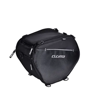 

Motorcycle Saddle Bag Fuel Tank Bag Rear Seat Riding Travel Case Reflective 25L Capacity Waterproof Scooter Motorbike Backpack