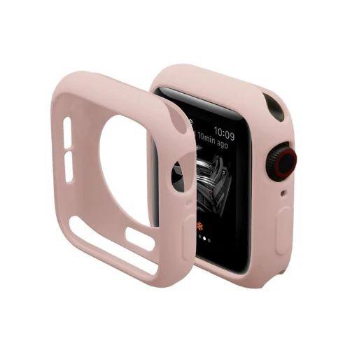 pink Чехол для часов для Apple watch чехол 4 5 44 мм 40 мм, 42 мм, 38 мм, версия наручных часов iWatch, 5/4/3/2/1 Бампер протектор устойчивый к царапинам ударопрочный чехол - Цвет: pink