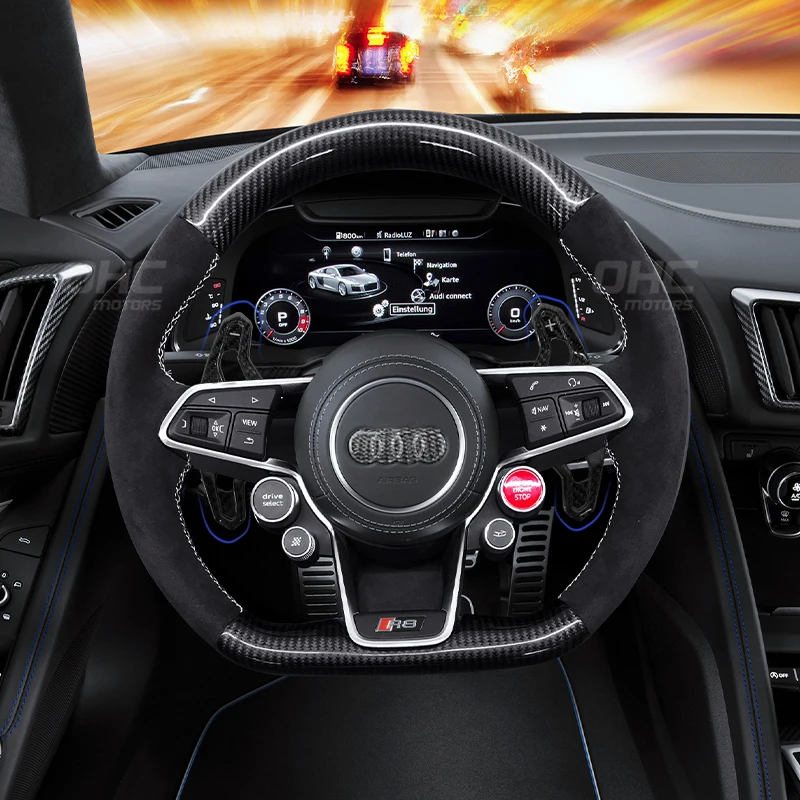 Рычаг переключения передач из углеродного волокна для Audi A3 S3 RS A4 S4 RS4 A5 S5 RS5 B9 Q5 SQ5 W7