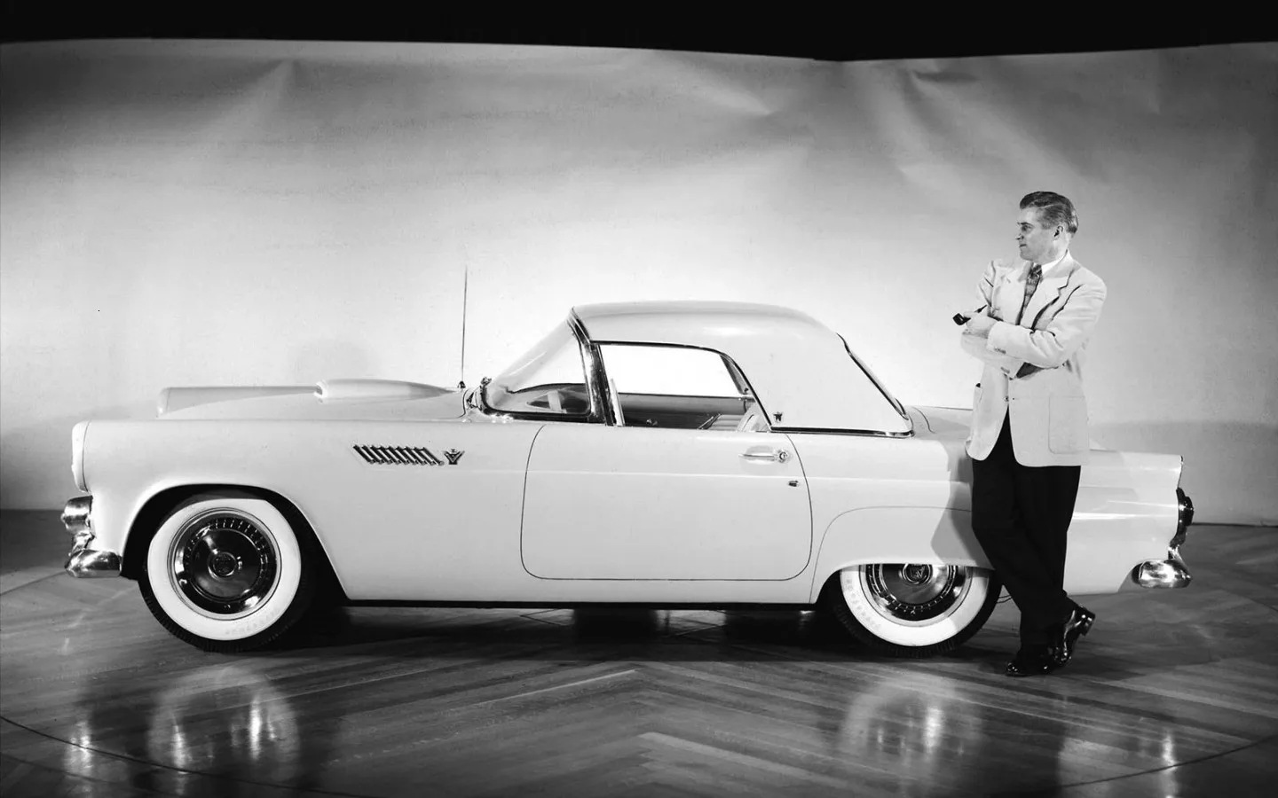1/32 из печати специальный литой металл 1955 Ford Thunderbird модель стол дисплей Коллекция игрушек для детей