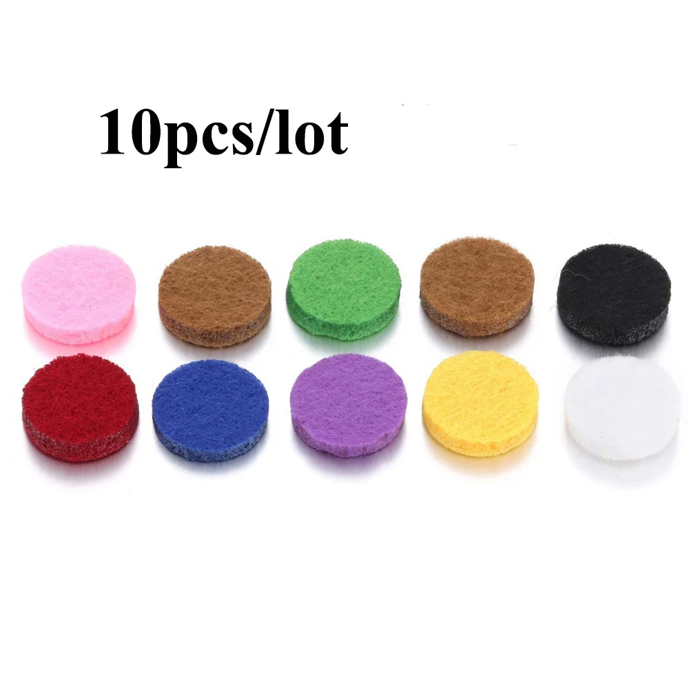 10pcs pads Арома колье аромараспылитель винтажное Золотое бронзовое Дерево жизни Медальоны кулон эфирное масло диффузор духи ожерелье Рождественский подарок - Окраска металла: 10pcs pads