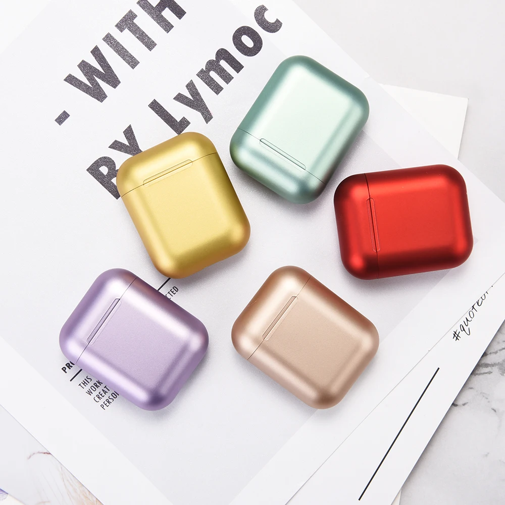 Inpods 12 TWS 5,0, беспроводные наушники, bluetooth-гарнитуры, стерео наушники, Macaroon Siri, авто парные, всплывающие, HD микрофон для iPhone, android