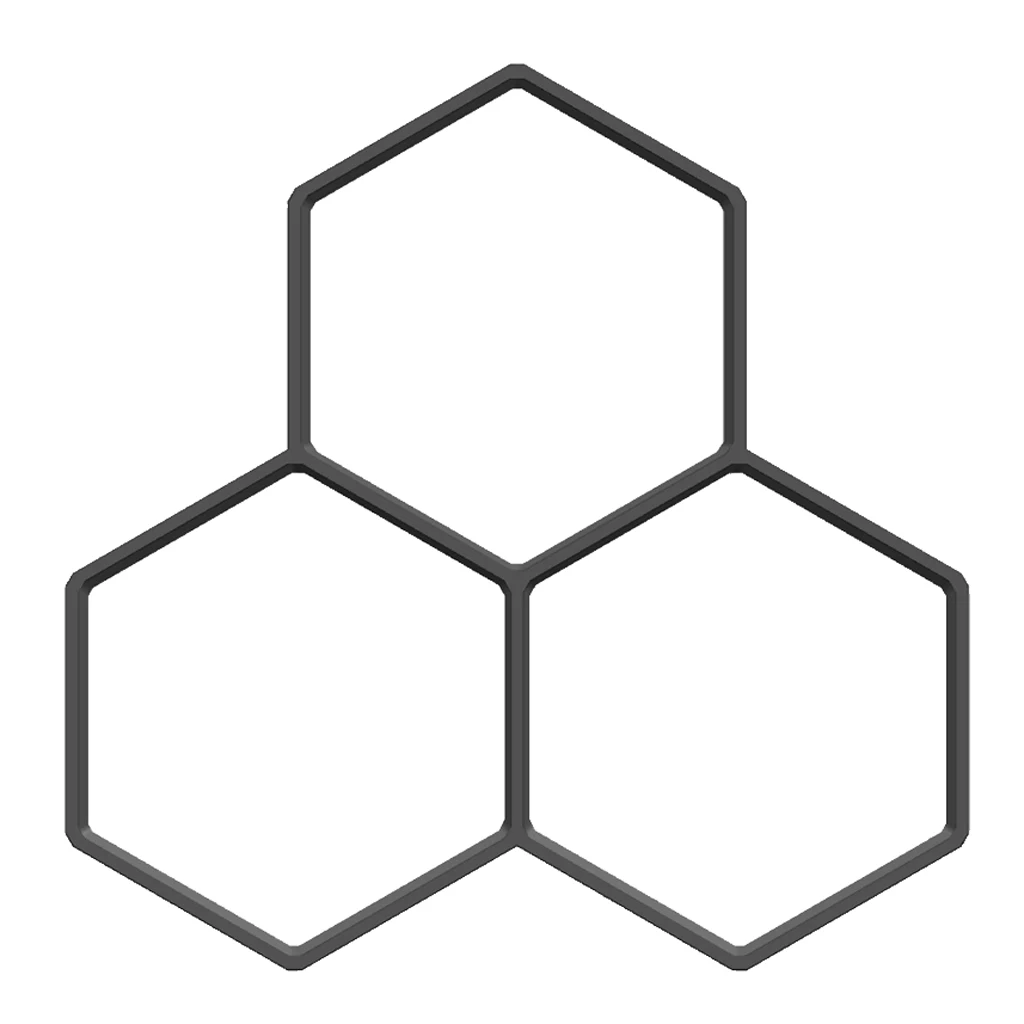 Hexagon Driveway Paving Brick Patio Path Garden Concrete Road Maker Mould