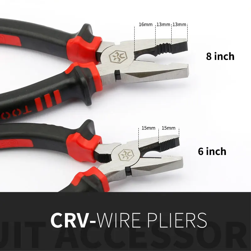 Industrial Grade Crv Wire Cutter Wire Plier 1Pcs Hardware Tools Hand Pliers Tiger Pliers 6/8 Inch diagonal pliers dental wire cutter pliers