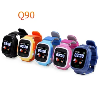 

New Q90 Smart Watch GPS WiFi Tracker Sos Phone Call Anti-Lost Color Touch Screen Kids Wristwatch for iOS & Android