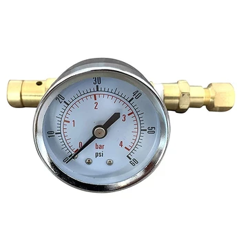 

Ball Lock Adjustable Pressure Valve with Gauge 0-60 Psi, Home Brew Kegging Equipment for Brewing Beer Corny Keg