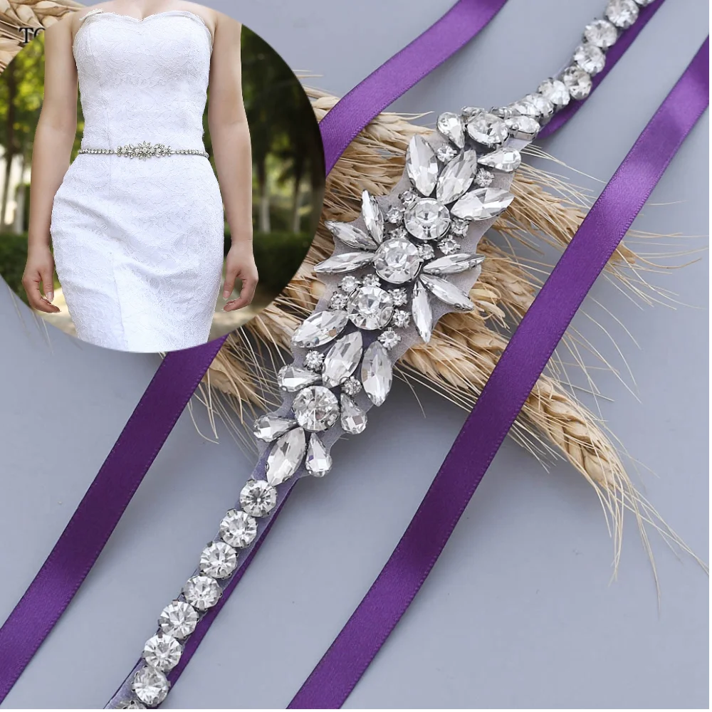 rhinestone belts for bridesmaid dresses