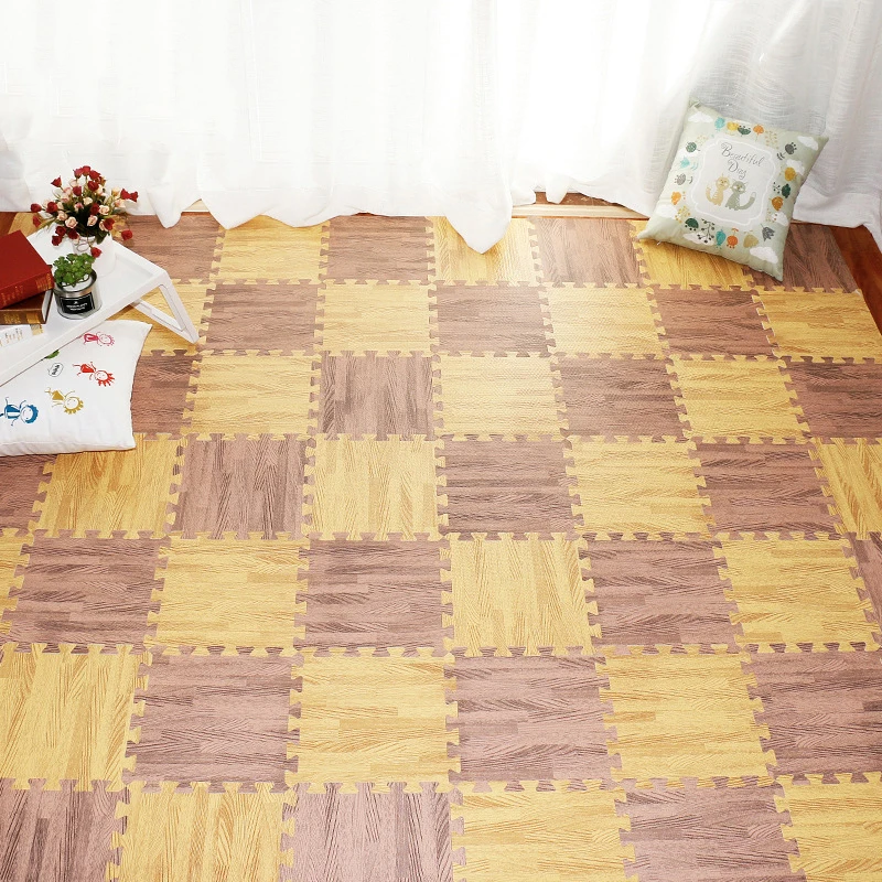 6pcs Bedroom Wood Stitching EVA Non-slip Foam Floor Mat DIY Toy Floor Carpet Home Floor Blanket 6pcs Bedroom Wood Stitching EVA Non-slip Foam Floor Mat DIY Toy Floor Carpet Home Floor Blanket
