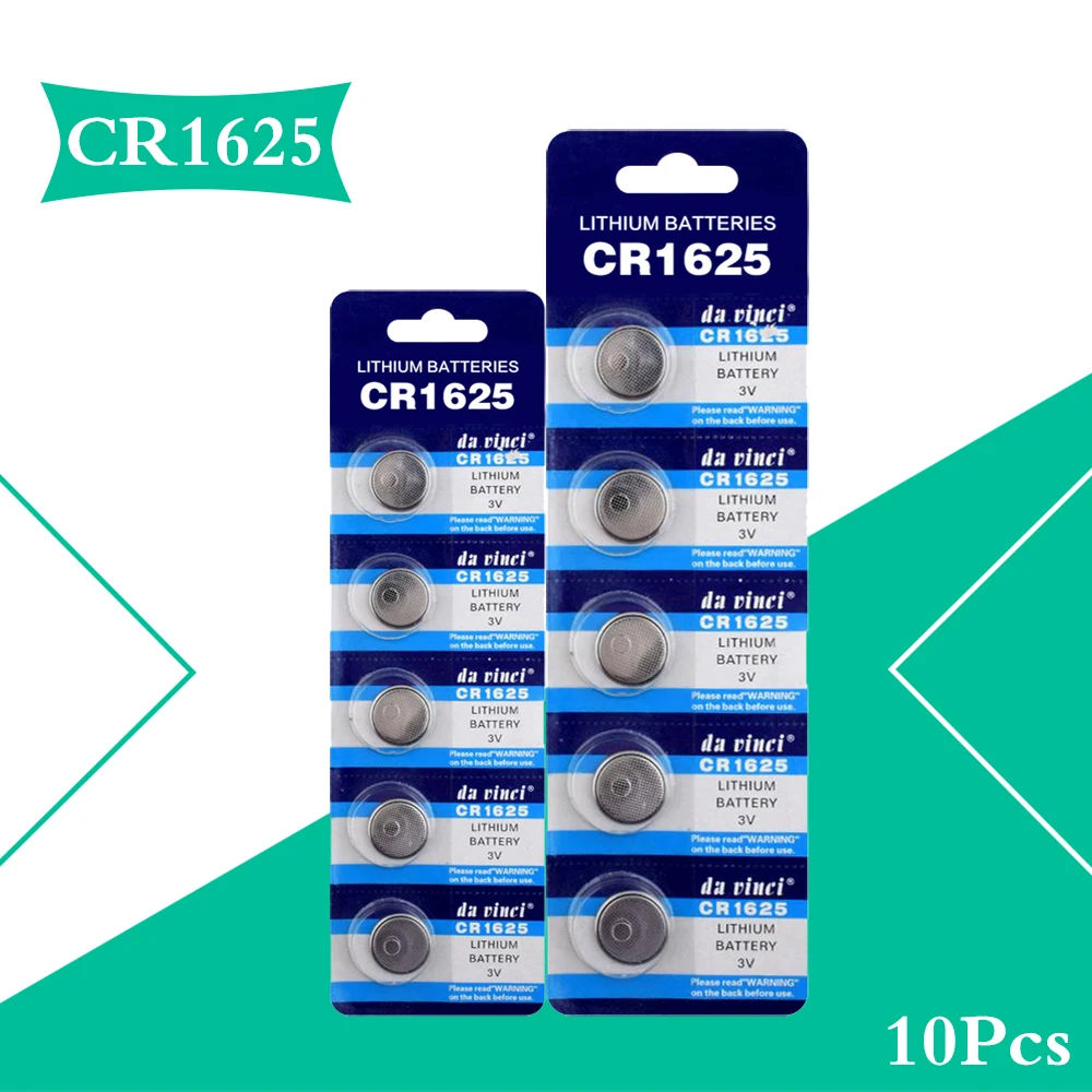 

10cs/2packs CR1625 Button Batteries BR1625 LM1625 KCR1625 Cell Coin Lithium Battery 3V CR 1625 For Watch Electronic Toy Remote