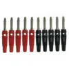 10pcs Red Black 4mm Banana Plug Connector High Quality Male Solderless Screw Stackable Copper Banana Plugs Connectors Mayitr ► Photo 3/6