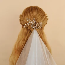 TRiXY H60 свадебный головной убор аксессуары для волос невесты шпилька для волос с жемчужиной зажим Стразы Свадебные Заколки свадебный аксессуар для волос