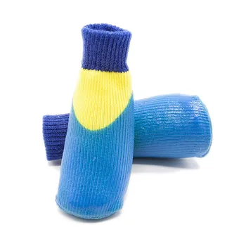 

4Pcs Warm Puppy Dog Shoes Soft Pet Knits Socks Cute Cartoon Anti Slip Skid Socks Small Dogs Breathable Pet Products Cotton