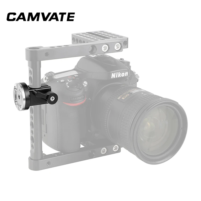 CAMVATE 15 мм одиночный рельсовый стержень зажим с M6 Стиль розетка крепление для DSLR