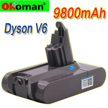 

9800mAh 21.6V 12.8Ah Li-ion Battery for Dyson V6 DC58 DC59 DC61 DC62 DC74 SV09 SV07 SV03 965874-02 Vacuum Cleaner Battery