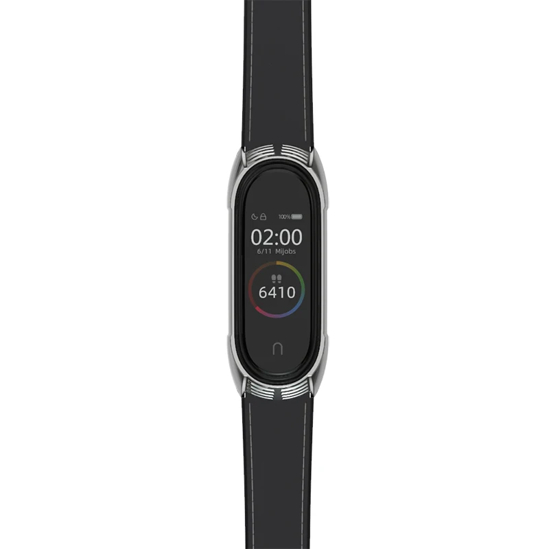 Mi jobs Upgrade mi Band 4 ремешок из натуральной кожи для Xiaomi 3 браслет умные наручные часы