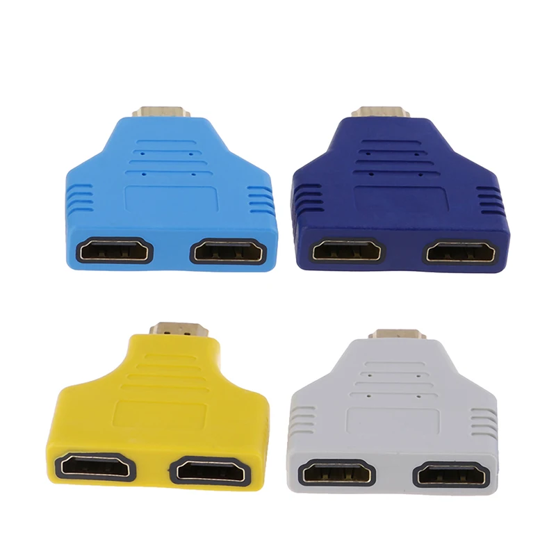 Новый 1080P HDMI порты мужчин и 2 женщин 1 в 2 из сплиттер адаптер конвертер Авто удлинитель с переключателем адаптер