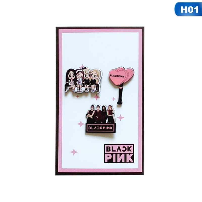 Корейская комбинация группа Pin BLACKPINK TWICE EXO GOT7 SEVENTEEN логотип эмаль брошь подарок для друзей фанатов