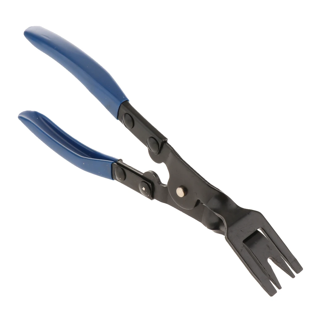 Clip Pliers & Fastener Remover - Auto Upholstery Repair Kit with Rubber Handle for Car Door Panel Dashboard