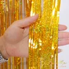 Parehope Glitter Upgrade Gold Foil Fringe Tinsel Curtain Birthday Wedding Party Decoration Backdrop Girl Adult Anniversary Props ► Photo 1/6