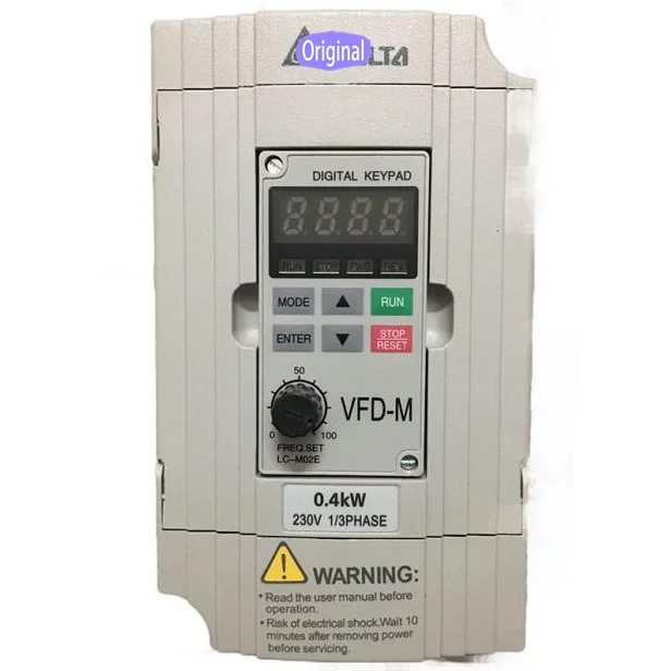 VFD-M VFD004M21A 0.4KW230V 220V 1 / 3 фазы для тестирования качества товара видео может быть