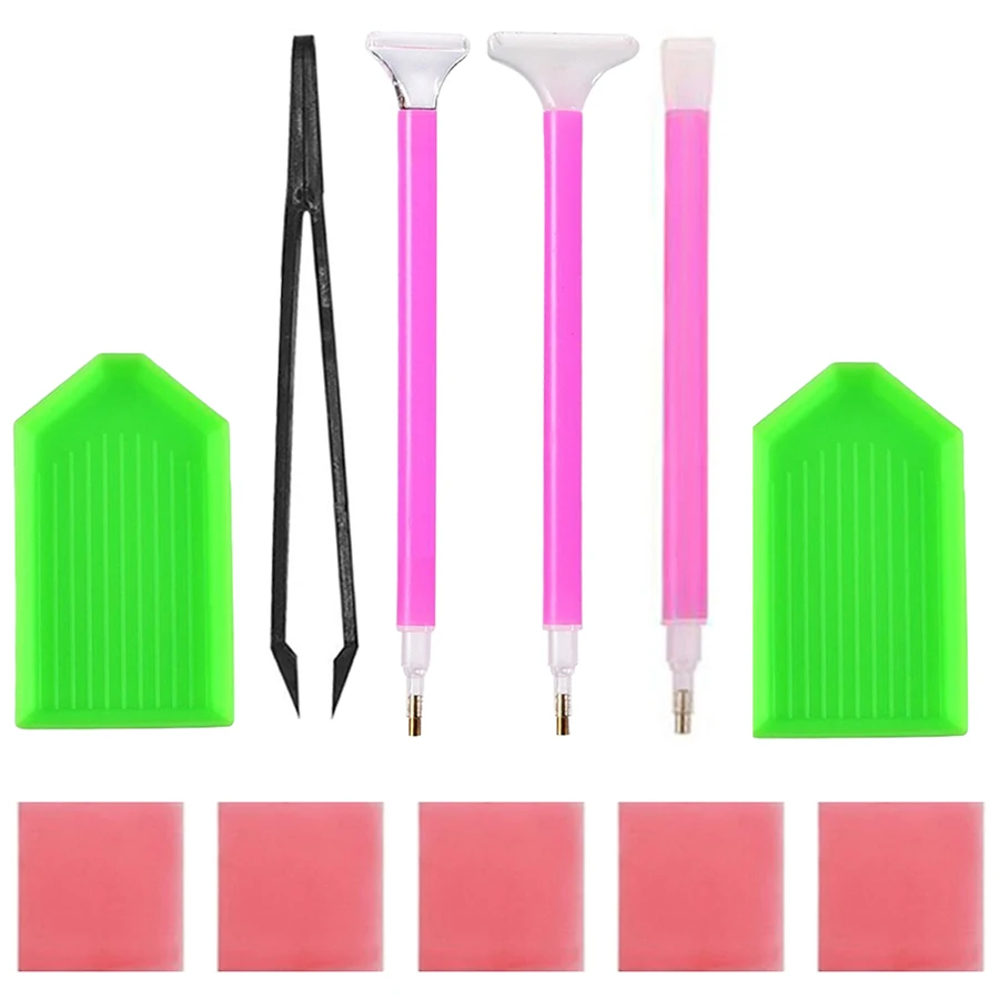 diamond embroidery Diamond mosaic tweezers / pen / glue plastic tray set DIY diamond painting cross stitch sewing accessories diamond painting diamond painting accessories