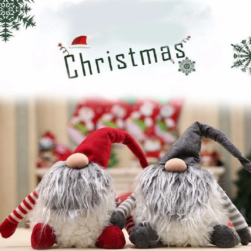 Моды Рождественский Санта Клаус украшения Xmas, ручная работа, Шведский Land Бог плюшевые забавные плюшевые Рождественский подарок для детей