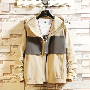 

Bomber Black Jackets Men'S 2020 Streetwear Windbreaker Korean Casual Autumn Spring Baseball Jackets