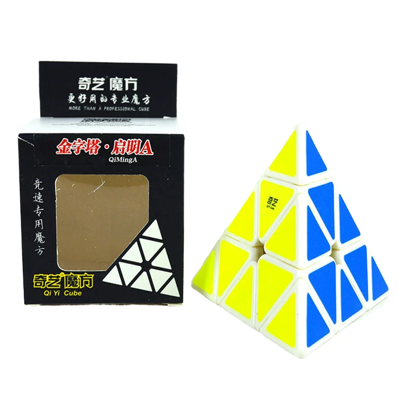 Qiyi Треугольники PyramidCube Волшебные кубики 3x3x3 головоломки Скорость кубики для детей обучающие игрушки для детей рождественские подарки на день рождения