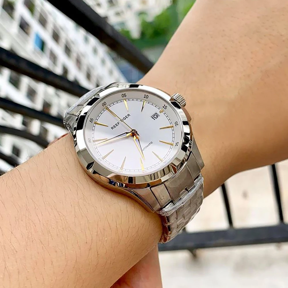 Часы мужские с автоматической датой полностью стальные RGA819|watch automatic|watch businesswatch new