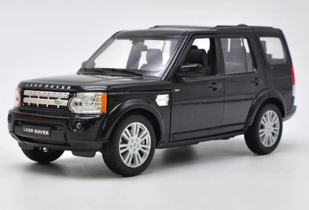 Welly 1/124 1:24 Ностальгический Land Rover Defender внедорожник автомобиль литье под давлением модель игрушки на день рождения для детей мальчиков и девочек - Цвет: Discovery 4 Black