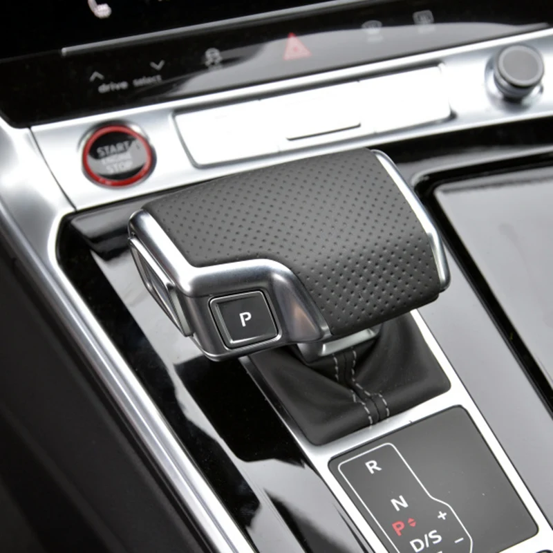 Karbonfaser Mittelkonsole Schalthebel & Becherhalter Rahmen Für Audi A6 S6 5Stk