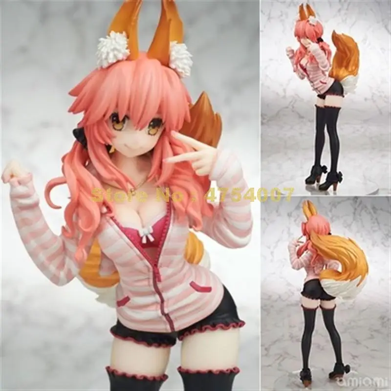 Fate/extra tamamo лиса милый Косплей Костюм ccc Кастер фигурка Коллекционная модель сексуальная кукла 25 см игрушка