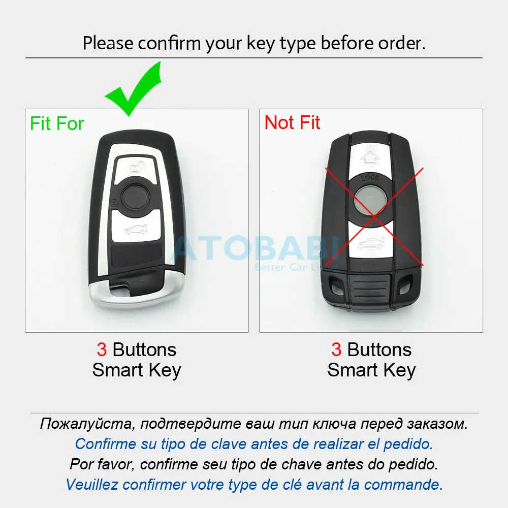 Kaufe 3-Tasten-Fernbedienung Auto-Schlüsselanhänger-Gehäuse Ersatzgehäuse  für BMW E81 E46 E39 E60
