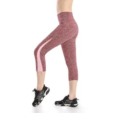 Женские эластичные Леггинсы для йоги, спортзала, Капри, фитнеса, бега, спортивные штаны