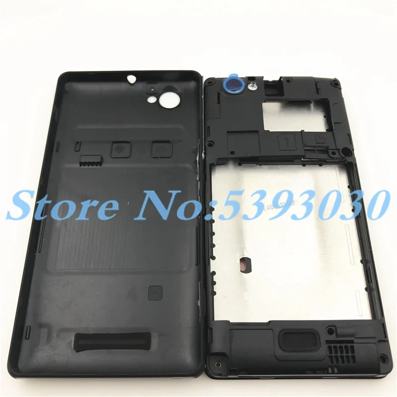 Полный Корпус для sony Xperia M C1904 C1905 C2004 C2005 ЖК-панель средняя рамка чехол Крышка батарейного отсека Боковая кнопка