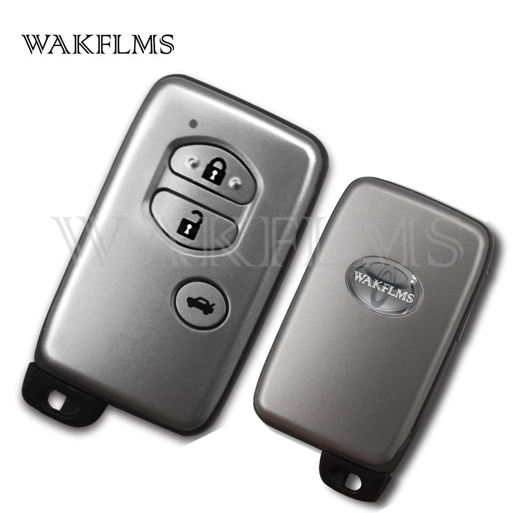 WAKFLMS 3 Buttons 314.3MHz Board Number 3370 ID74-WD03 Chip Sliver Keyless Go / Entry Remote Car Key For Toyota